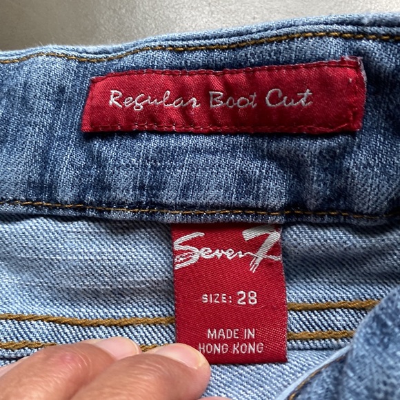 Seven7 jeans embroidered pockets 28 Regular boot cut - Picture 6 of 11